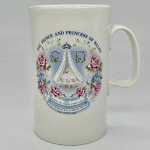 Vintage Crown Walton Fine Bone China Commemorative Mug Prince William Birth 1982